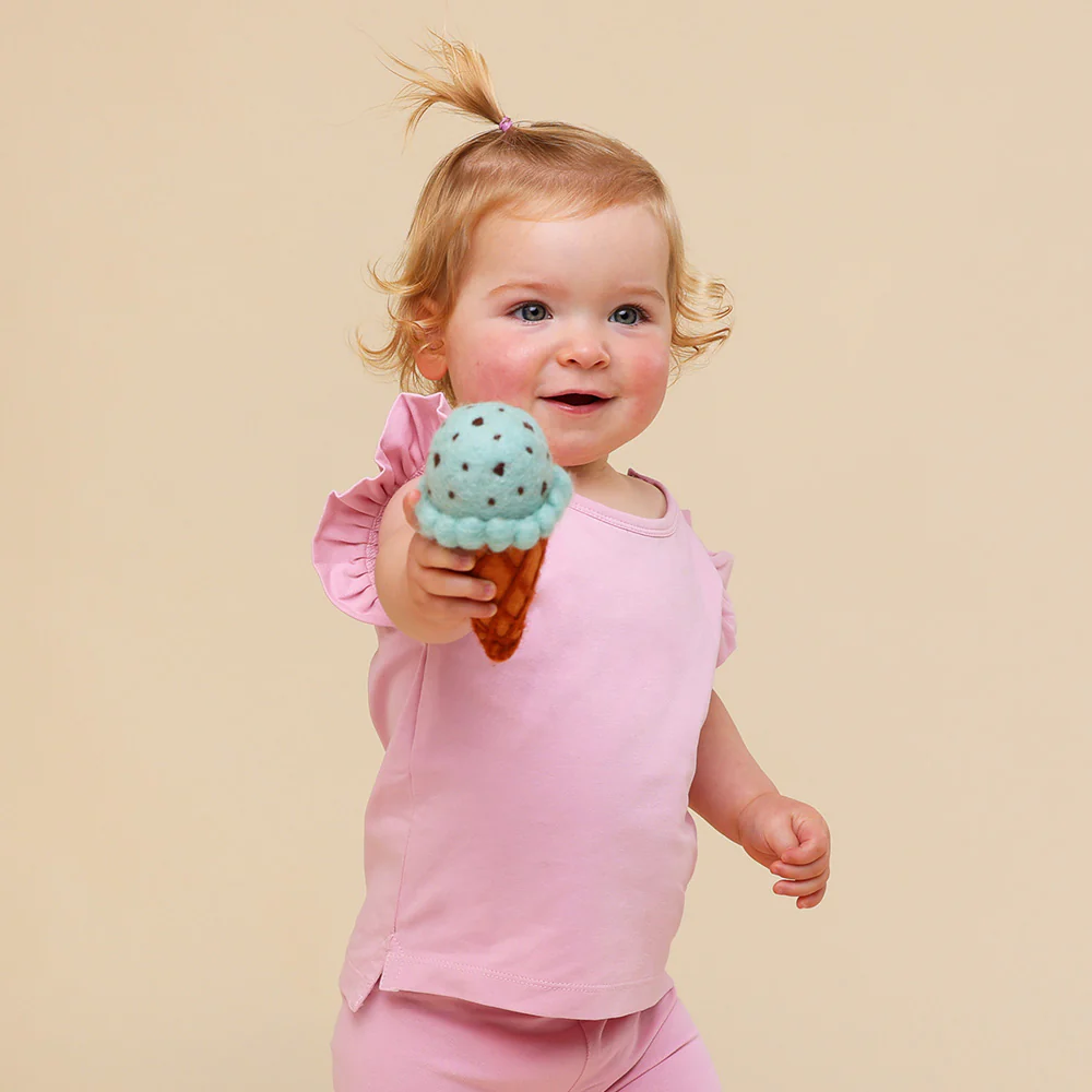Bubblegum Organic T-Shirt with Frill - Image 3