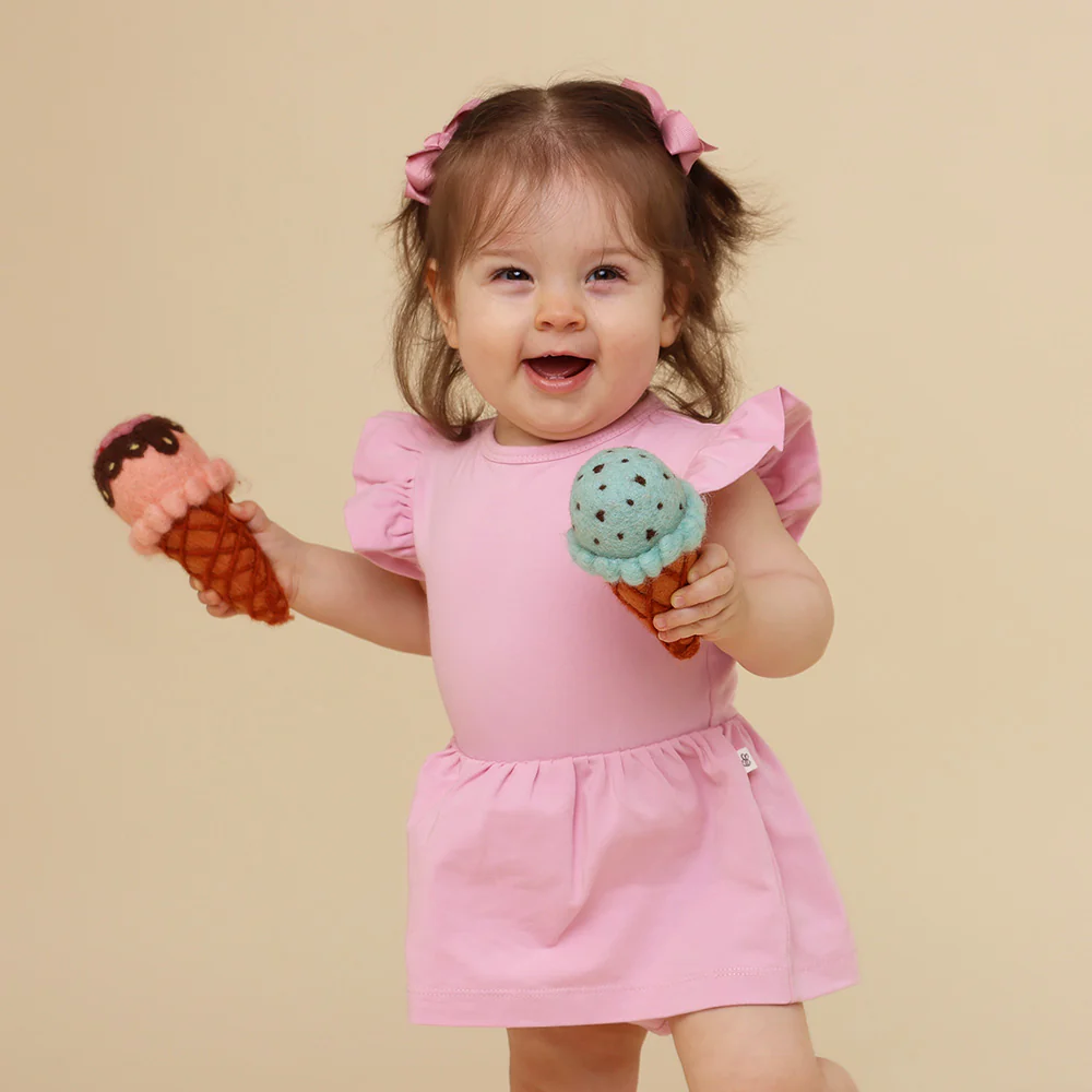 Bubblegum Short Sleeve Organic Dress - Image 4