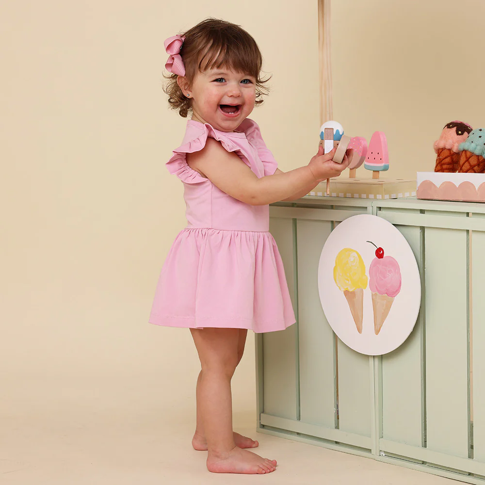 Bubblegum Short Sleeve Organic Dress - Image 7