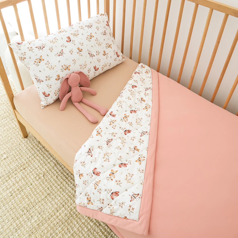 Bundle - Butterfly Cot Comforter & Toddler Pillowcase - Image 2