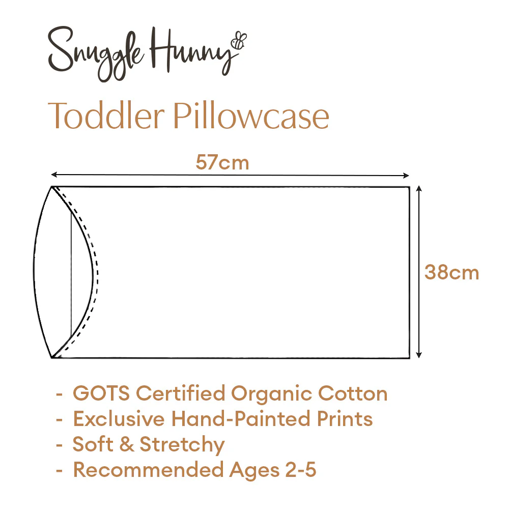 Butterfly Organic Cotton Toddler Pillowcase - Image 4