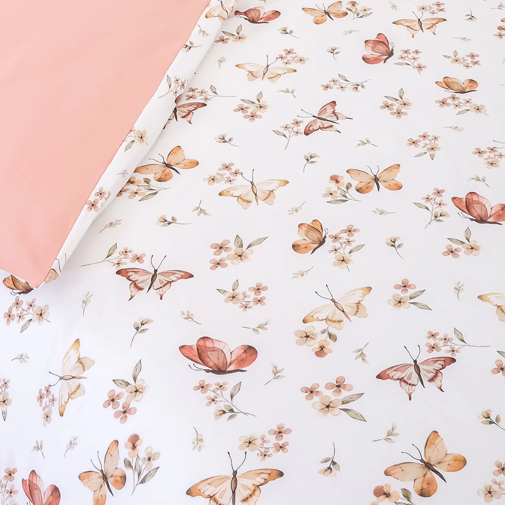 Bundle - Butterfly Double Bedding - 1 x Sheet + 1 x Quilt Cover + 2 x Pillowcases - Image 4