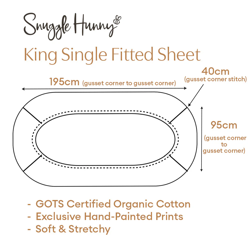 Cherry Blossom Organic Cotton Fitted Sheet - Image 7