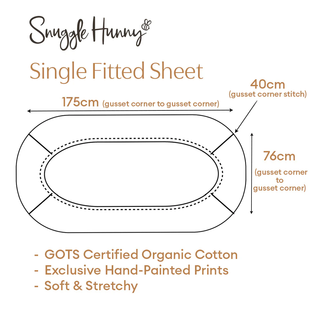 Cherry Blossom Organic Cotton Fitted Sheet - Image 6