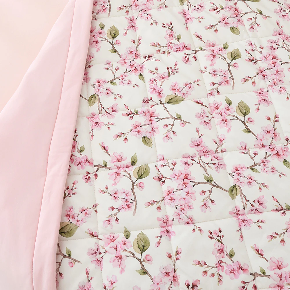 Cherry Blossom Organic Cotton Cot Comforter - Image 3