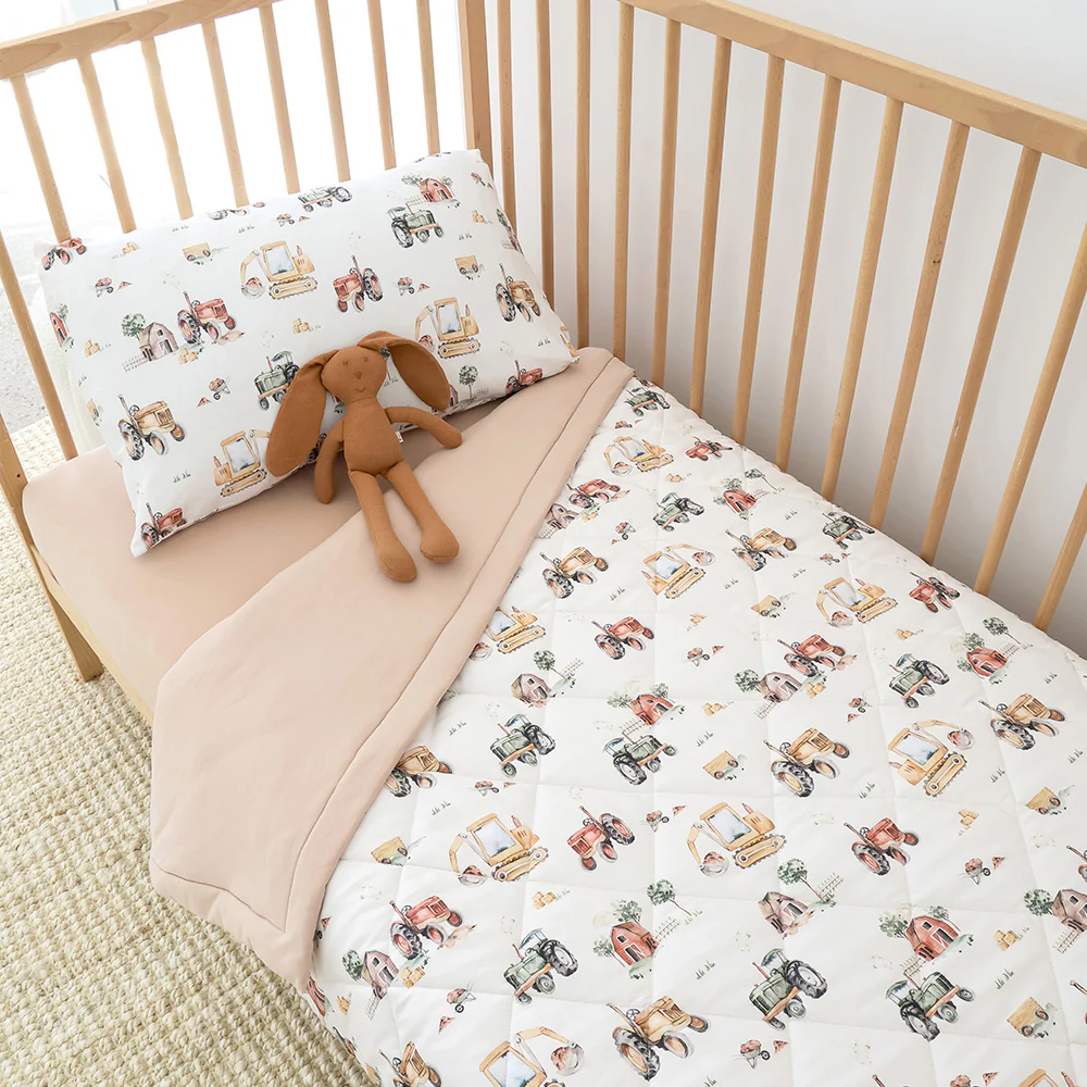 Diggers & Tractors Organic Cotton Cot Comforter - Image 12