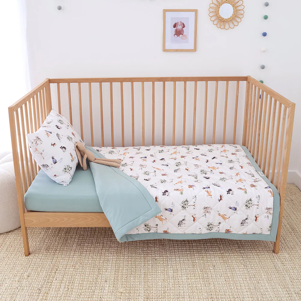 Dog Park Organic Cotton Cot Comforter - Image 9