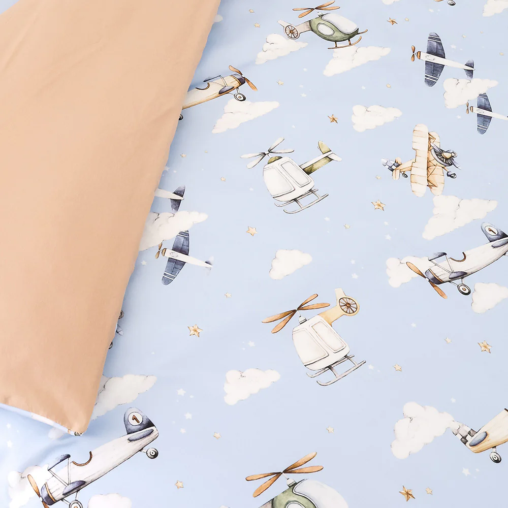 Bundle - Taking Flight King Single Bedding - 1 x Sheet + 1 x Quilt Cover + 1 x Pillowcase - Image 4