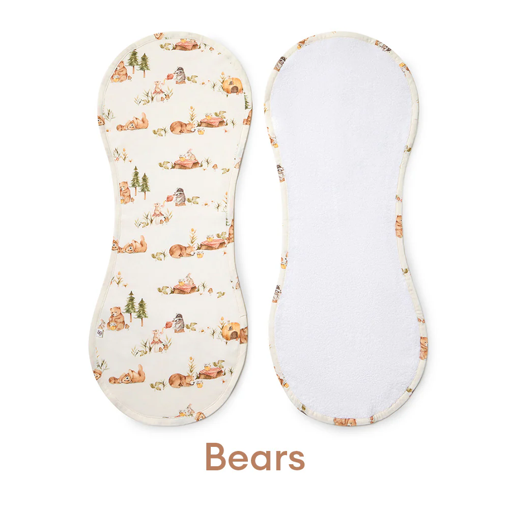 Organic Burp Cloth 3 Pack - Pick Your Prints - Image 2