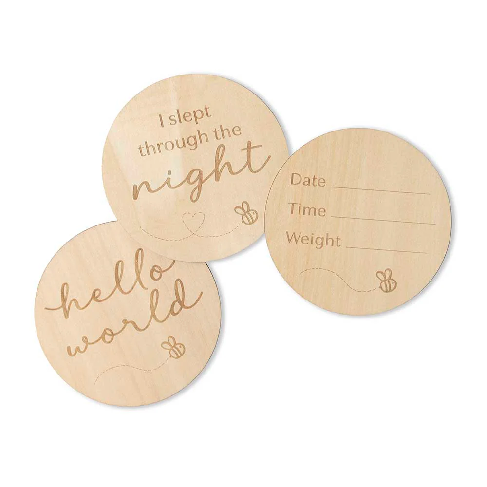 Busy Bee Wooden Milestone Cards - Image 3