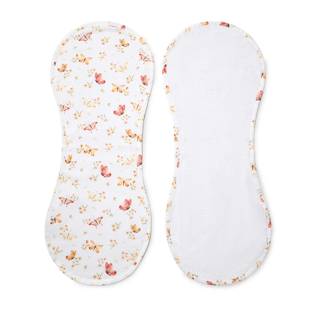 Butterfly Organic Cotton Burp Cloth - Image 2