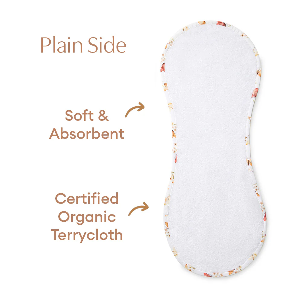 Butterfly Organic Cotton Burp Cloth - Image 6