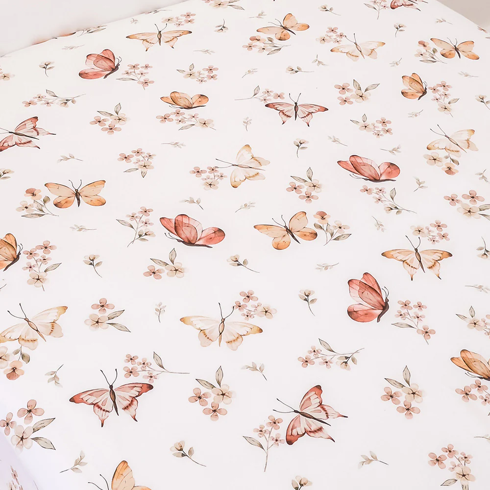 Butterfly Organic Cotton Fitted Sheet - Image 2