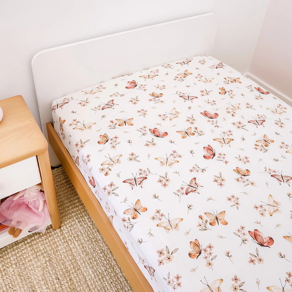 Butterfly Organic Cotton Fitted Sheet - Image 4