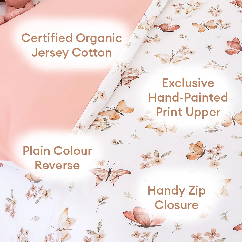 Butterfly Organic Cotton Quilt Cover - Image 4