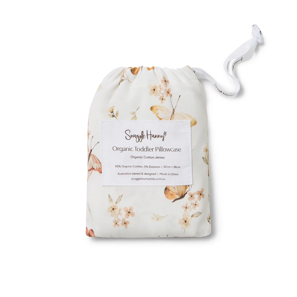 Butterfly Organic Cotton Toddler Pillowcase - Image 5