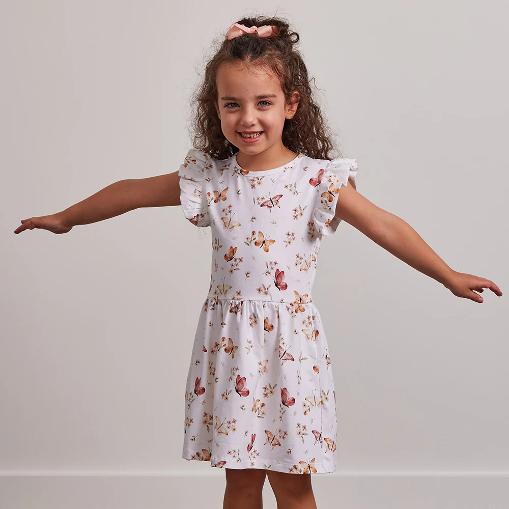 Butterfly Short Sleeve Organic Dress - Image 10