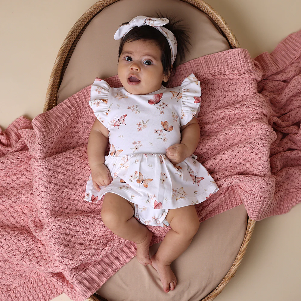 Butterfly Short Sleeve Organic Dress - Image 12