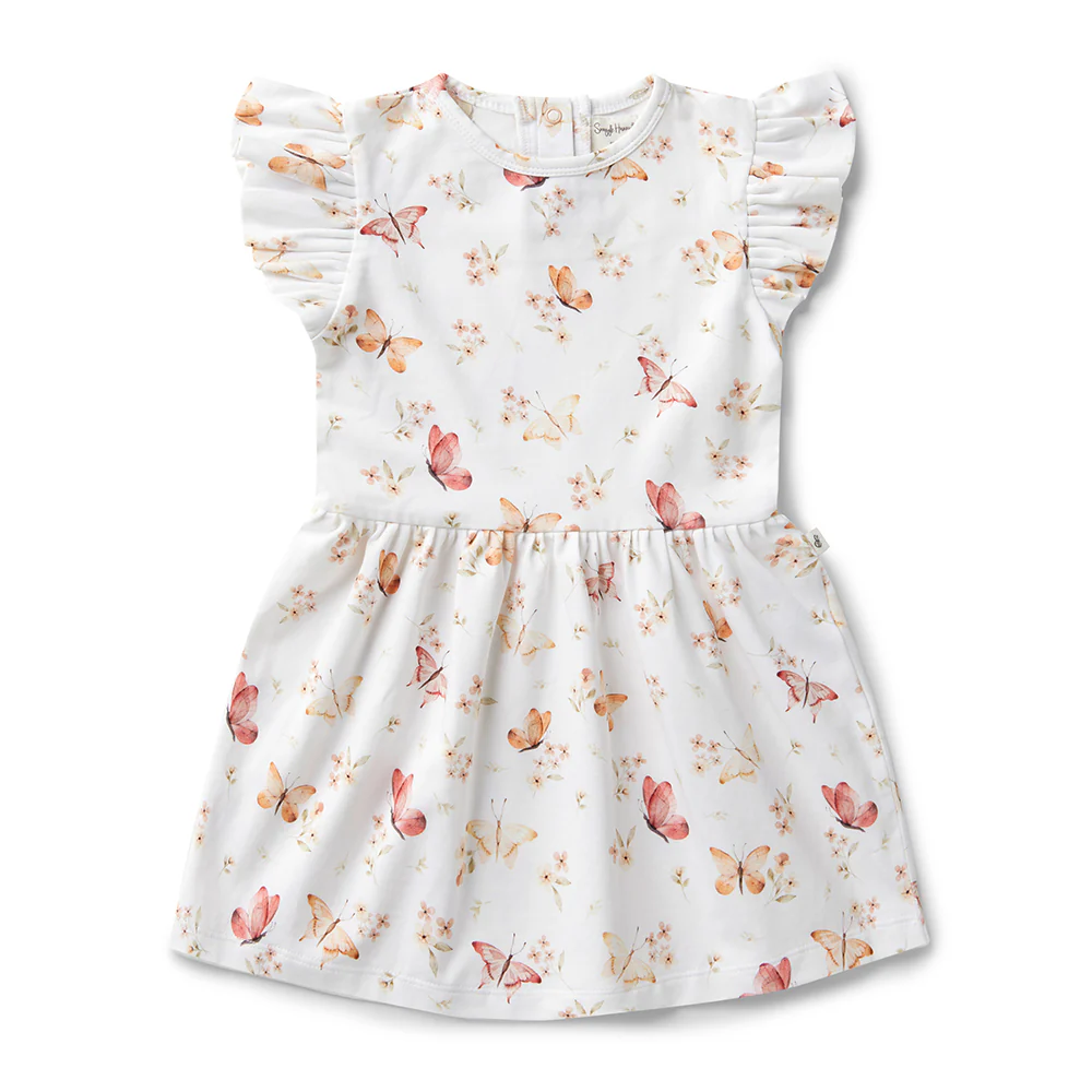 Butterfly Short Sleeve Organic Dress - Image 2