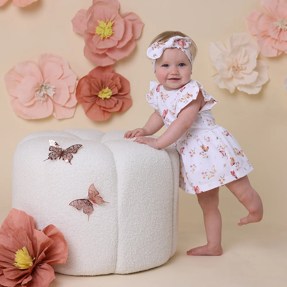 Butterfly Short Sleeve Organic Dress - Image 7