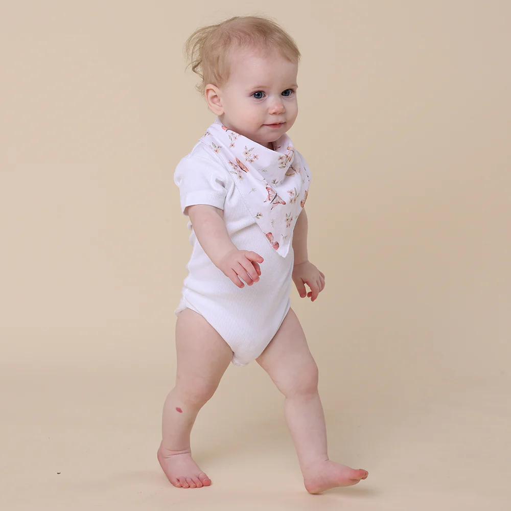 Butterfly Organic Dribble Bib - Image 3