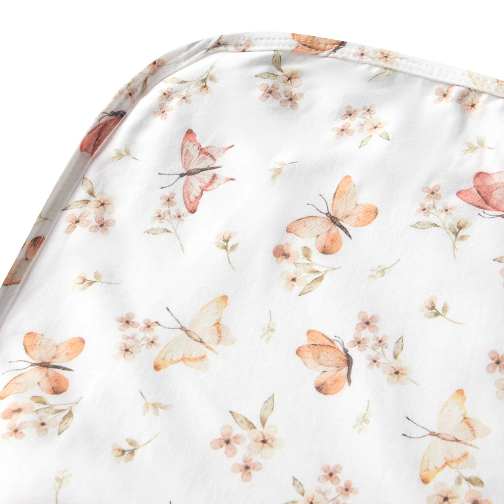 Butterfly Organic Jersey Wrap & Topknot Set - Image 4