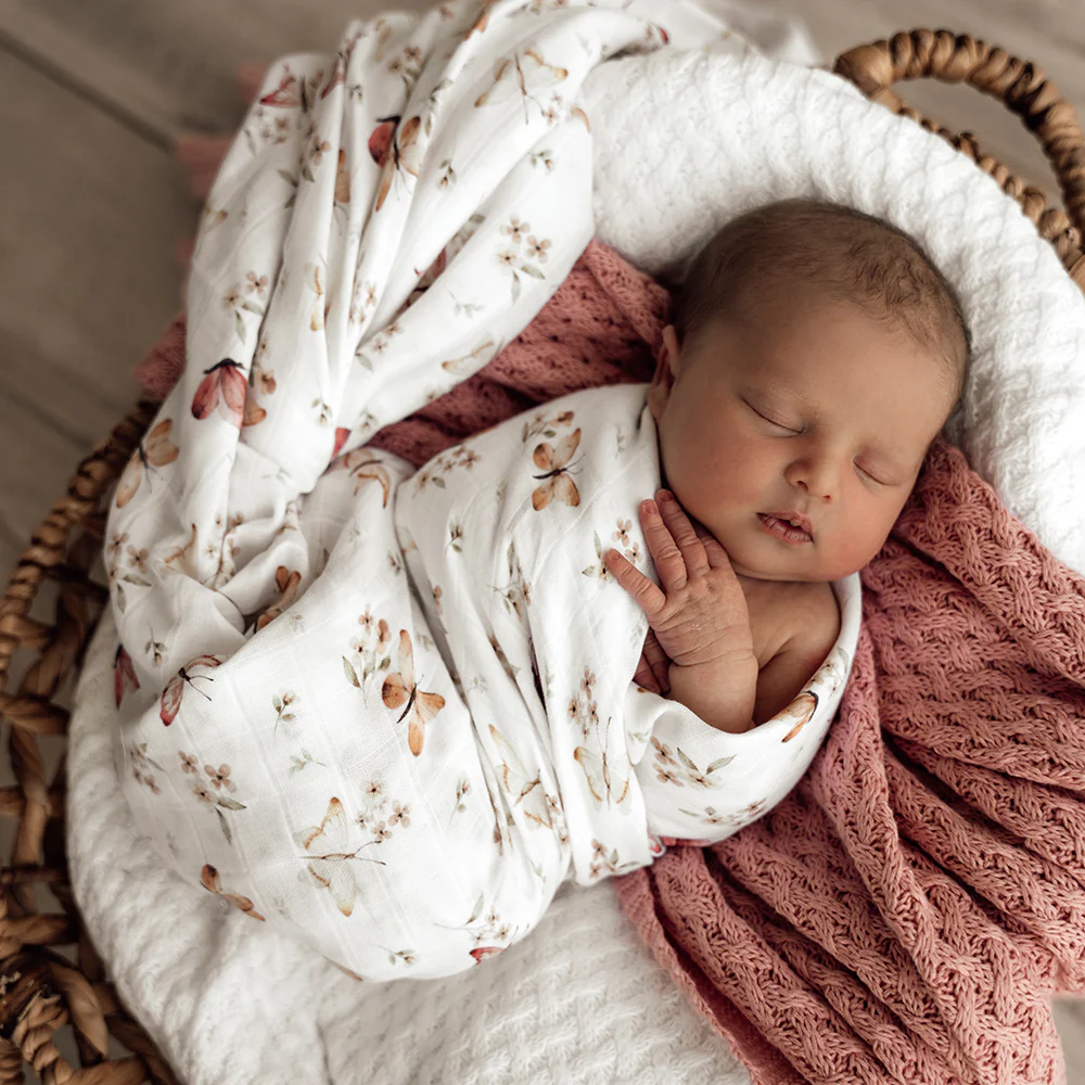 Butterfly Organic Muslin Wrap - Image 5