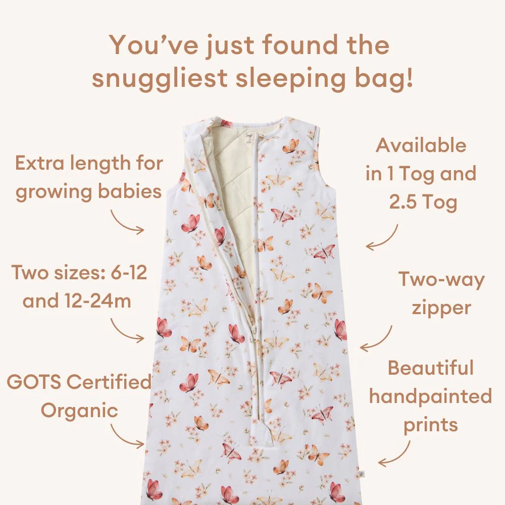 Butterfly Organic Sleeping Bag 2.5 TOG - Image 3