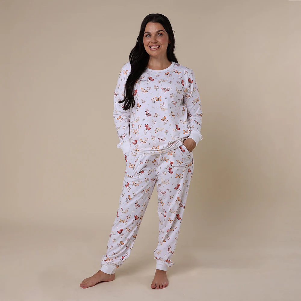 Butterfly Organic Womens Long Sleeve PJ Set - Image 8