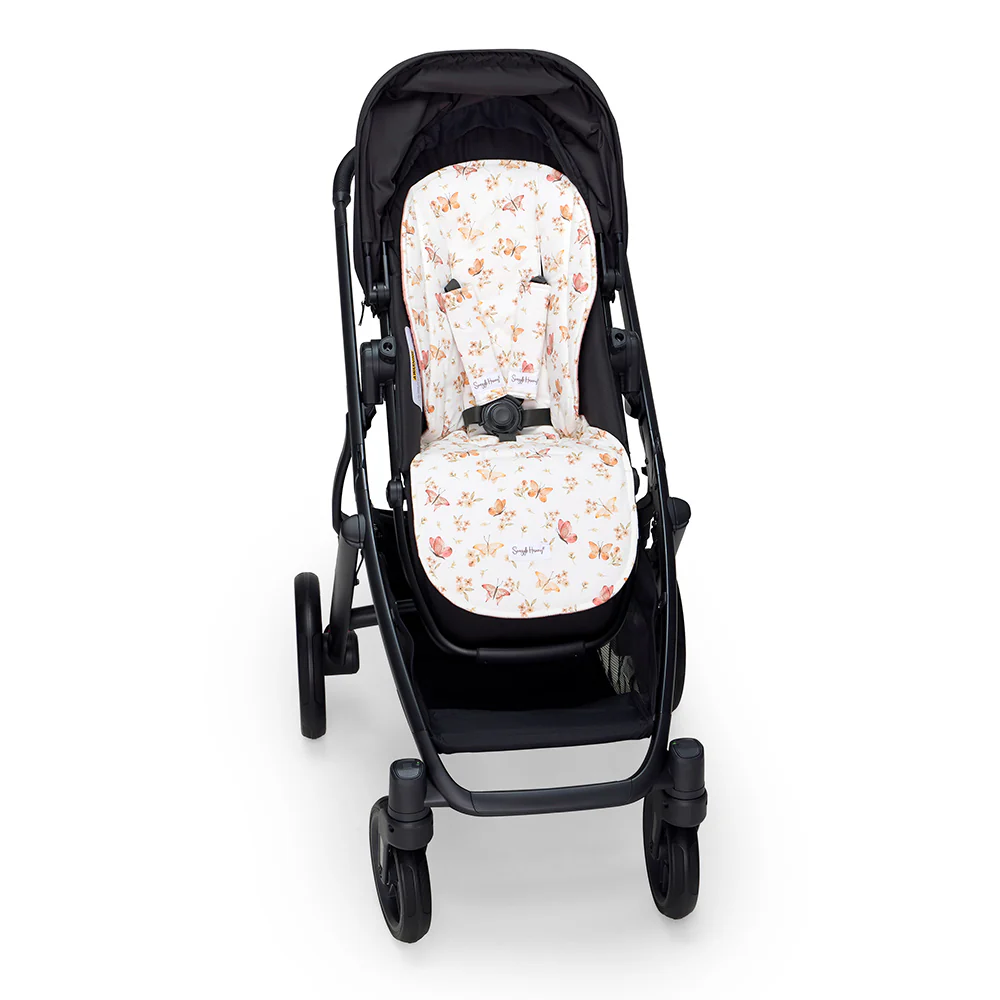 Bundle - Butterfly Pram Liner & Strap Cover Set - Image 4