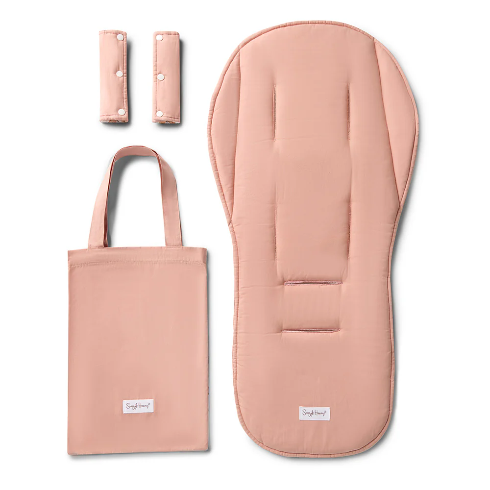 Bundle - Butterfly Pram Liner & Strap Cover Set - Image 6