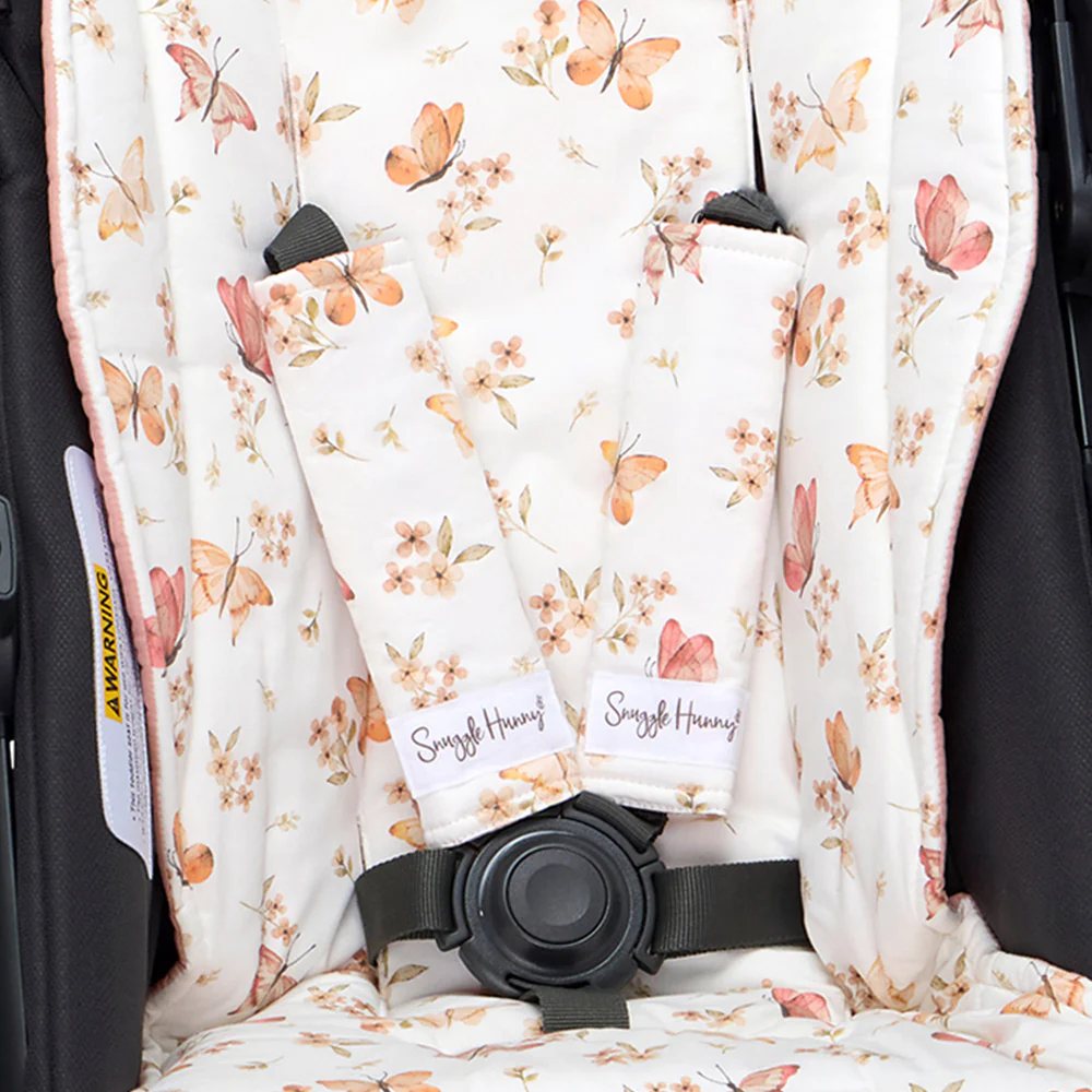 Butterfly Universal Reversible Pram Strap Covers - Image 2