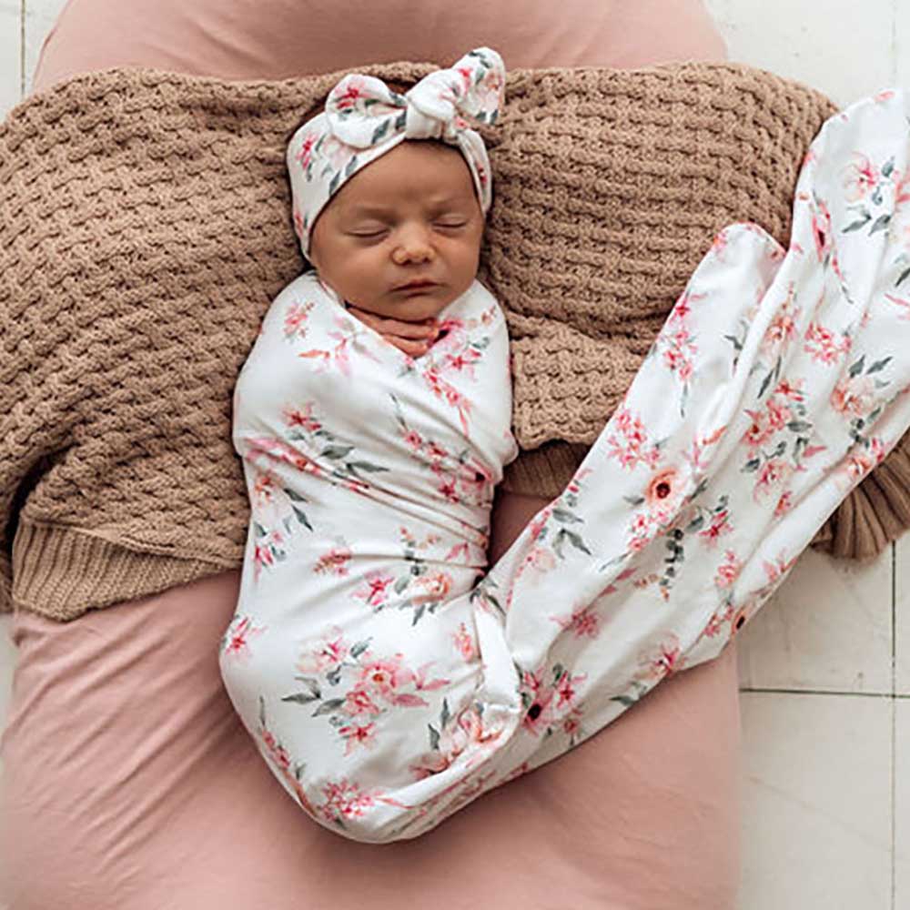Camille Jersey Wrap Birth Announcement Set - Image 3