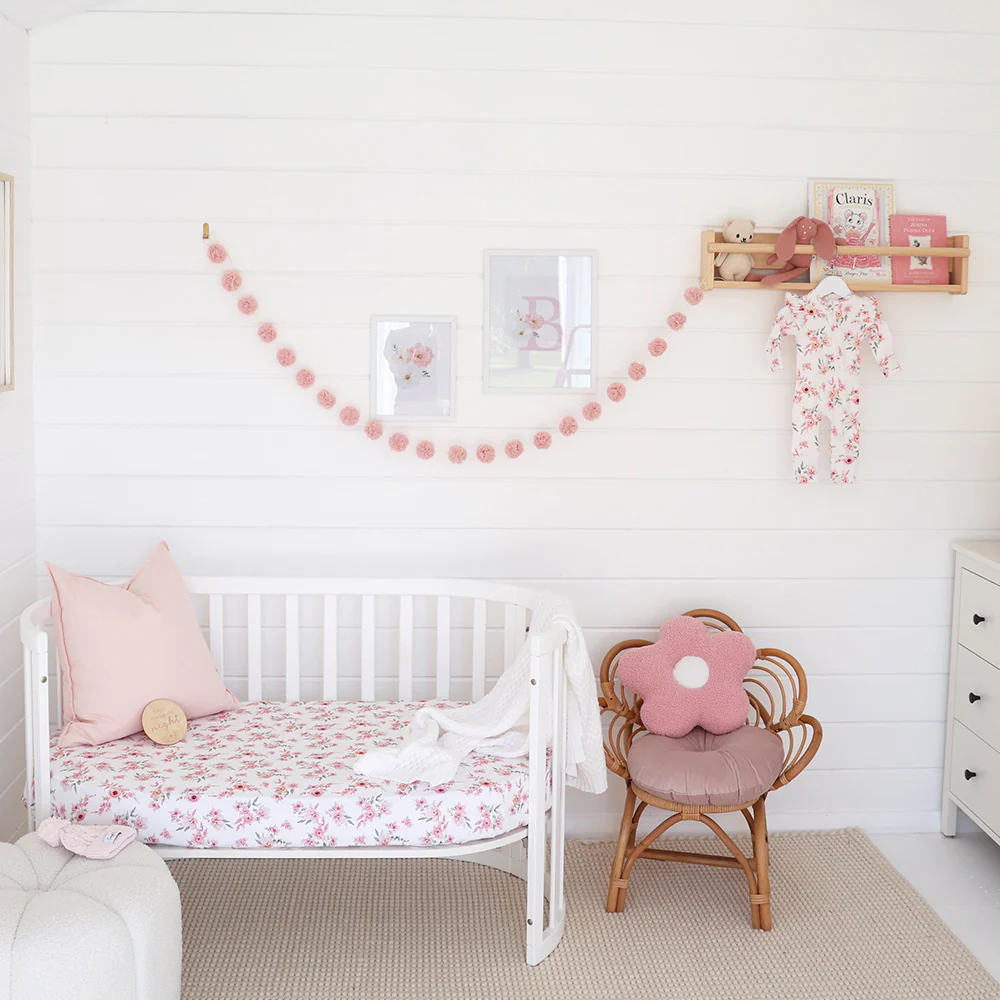 Camille Organic Fitted Cot Sheet - Image 3