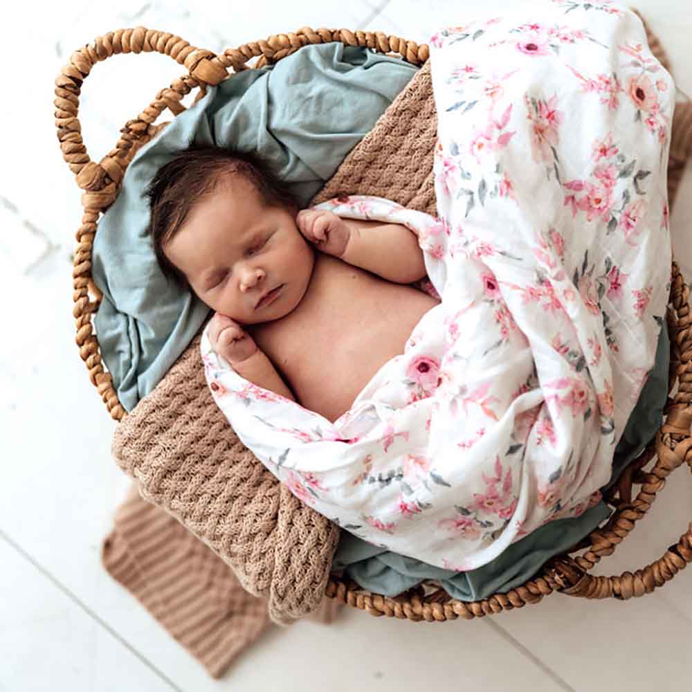 Camille Muslin Wrap Birth Announcement Set - Image 6
