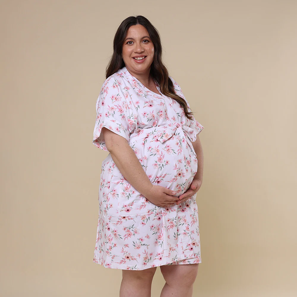 Camille Organic Maternity Robe - Image 6