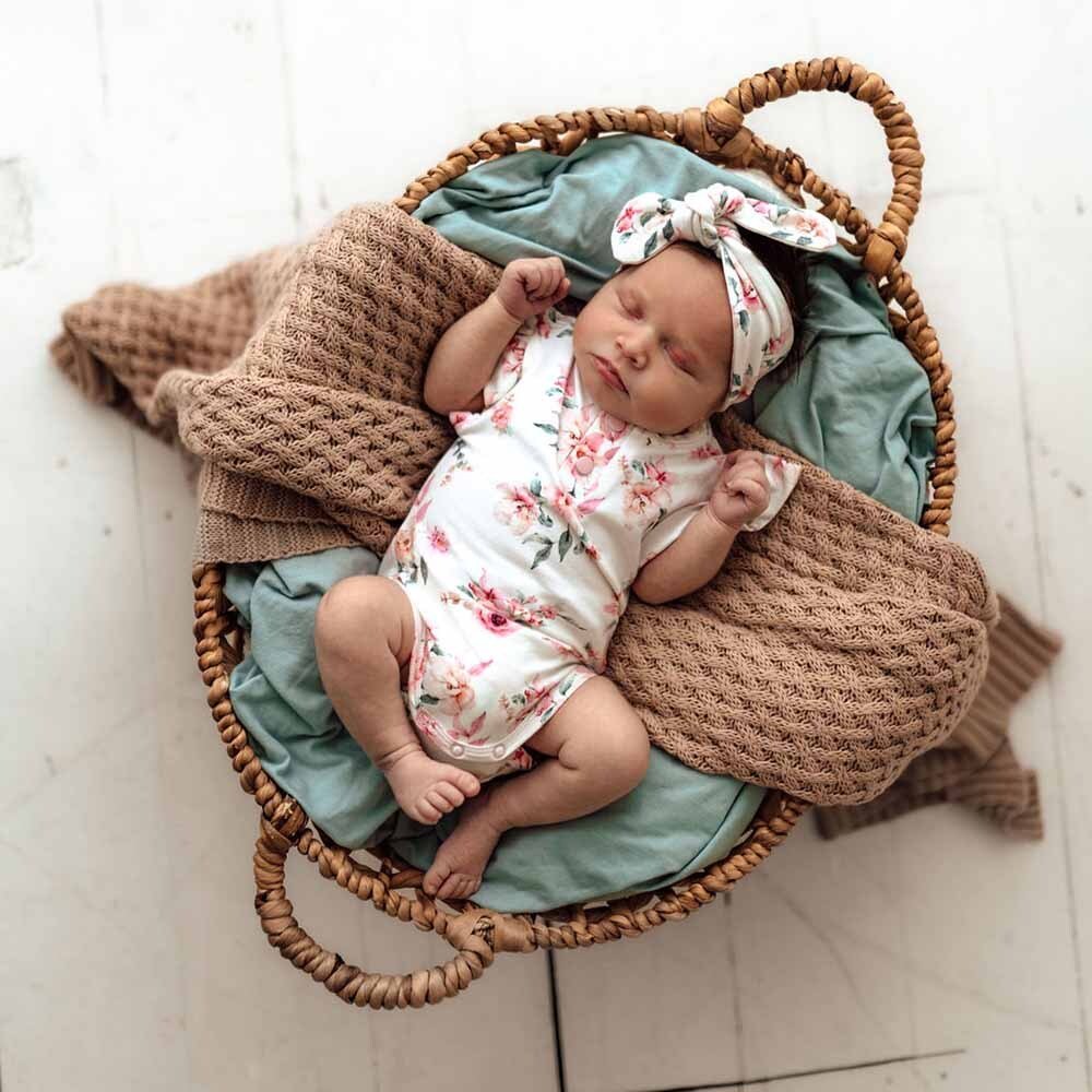 Camille Short Sleeve Organic Bodysuit - Image 6