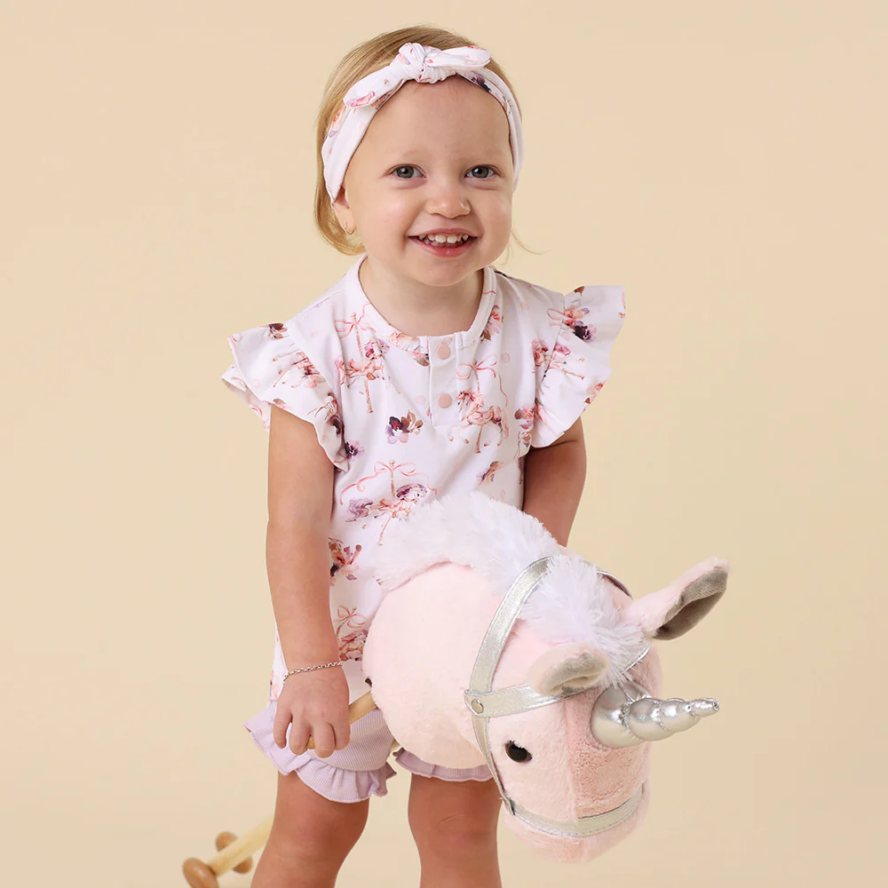 Carousel Organic Short Sleeve Top with Frill - Image 11