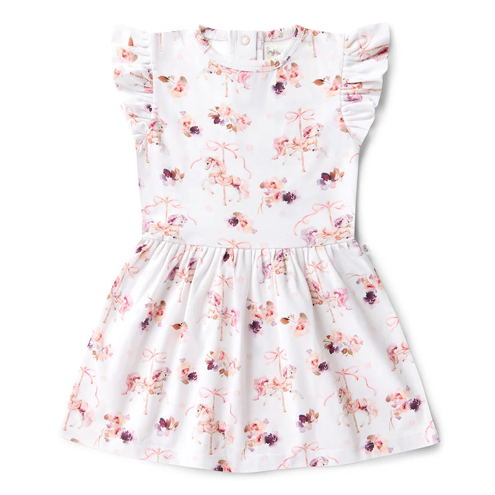 Carousel Short Sleeve Organic Dress - Image 12