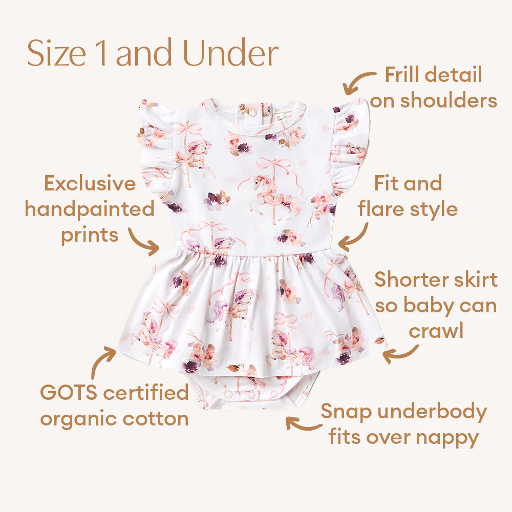 Carousel Short Sleeve Organic Dress - Image 13