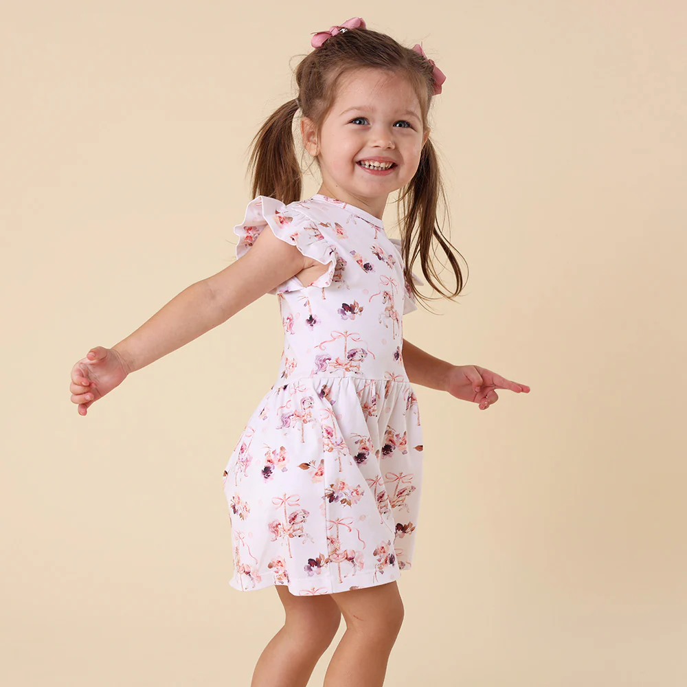 Carousel Short Sleeve Organic Dress - Image 17