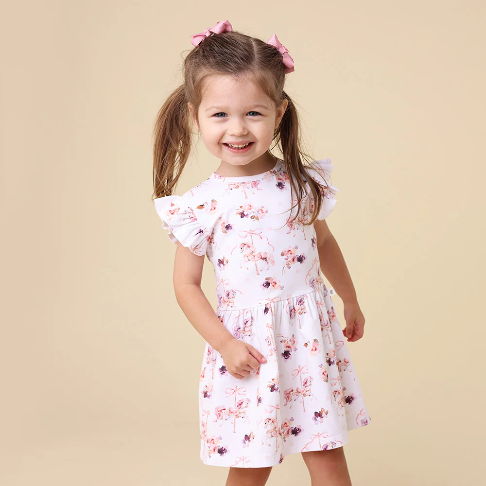 Carousel Short Sleeve Organic Dress - Image 19