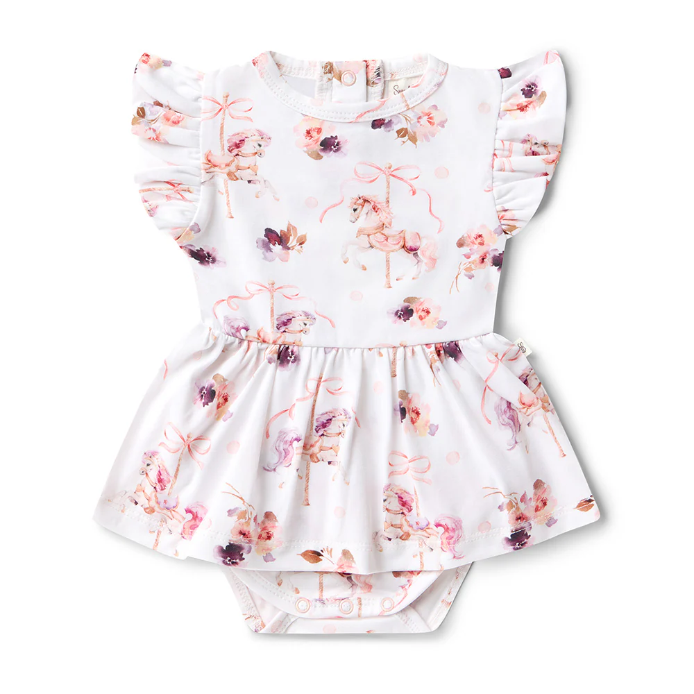 Carousel Short Sleeve Organic Dress - Image 2
