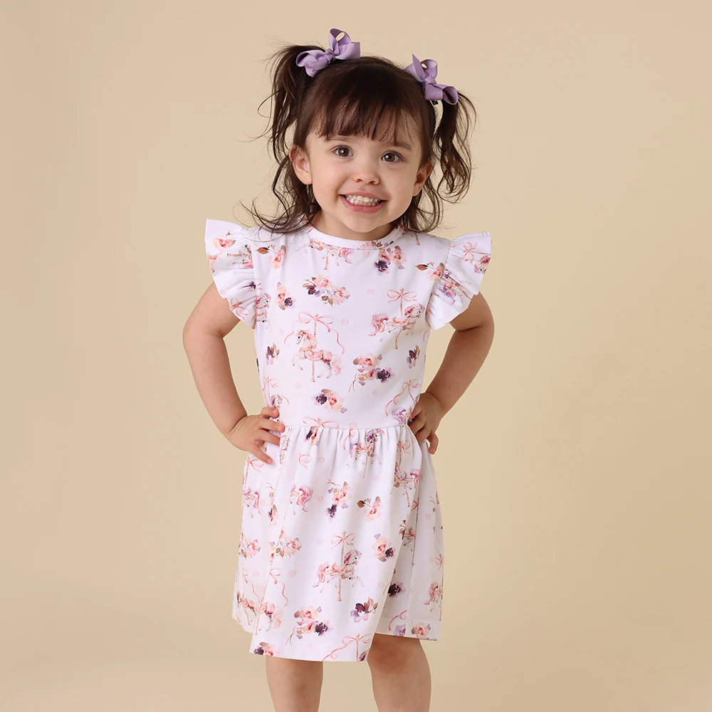 Carousel Short Sleeve Organic Dress - Image 20
