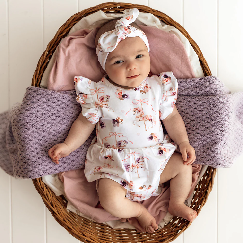 Carousel Short Sleeve Organic Dress - Image 3