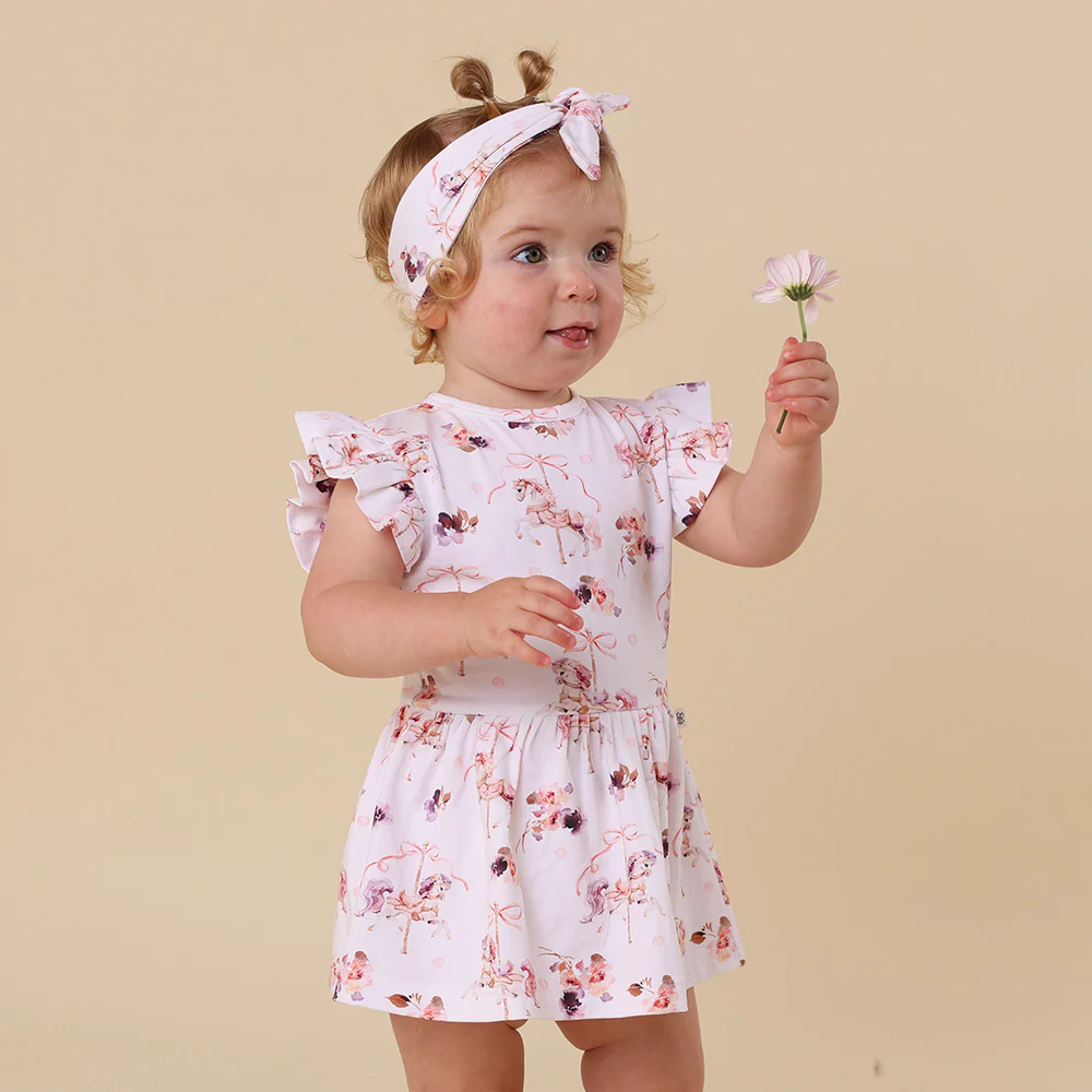 Carousel Short Sleeve Organic Dress - Image 5