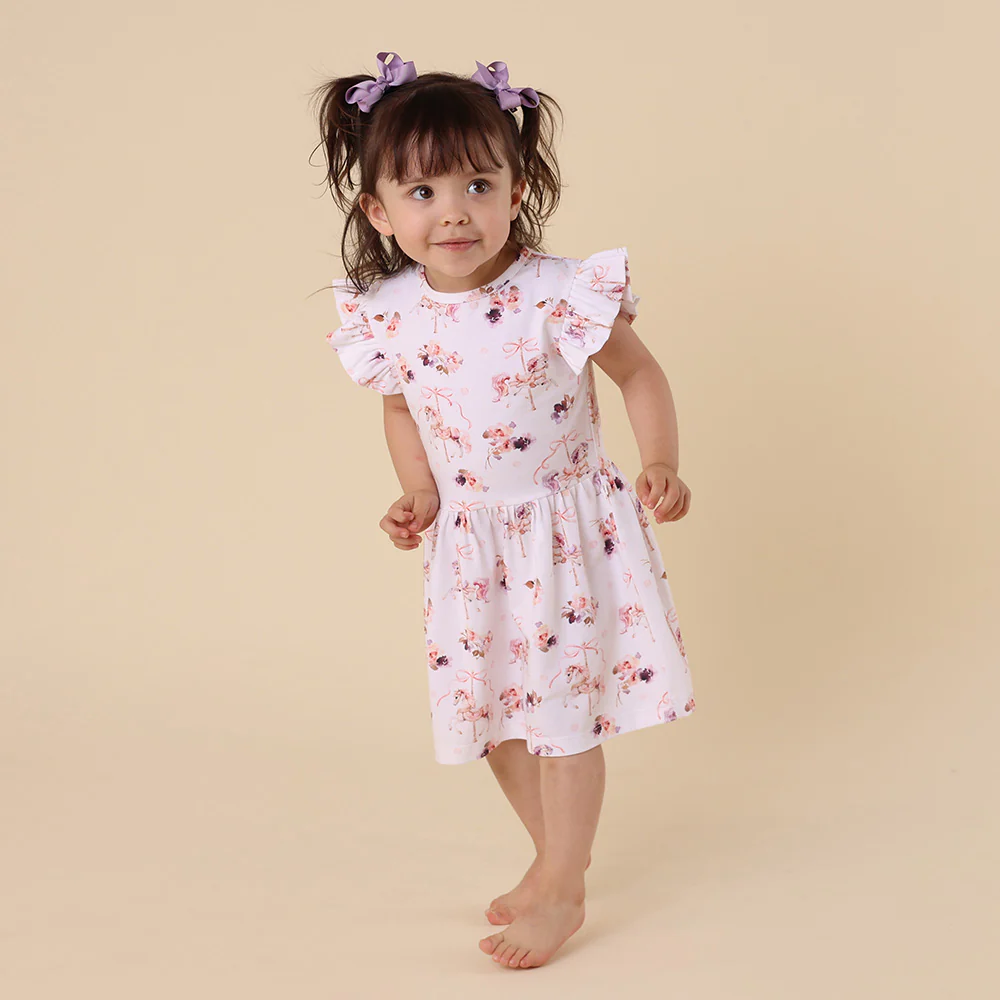 Carousel Short Sleeve Organic Dress - Image 6