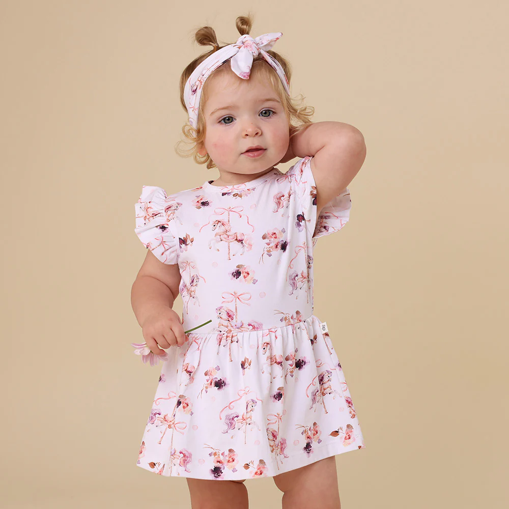 Carousel Short Sleeve Organic Dress - Image 8