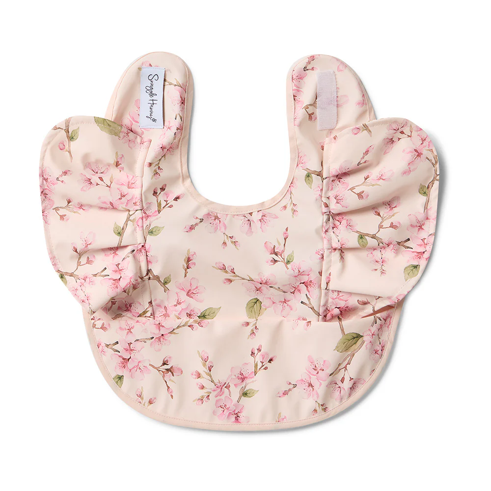 Cherry Blossom Frill Snuggle Bib - Image 2