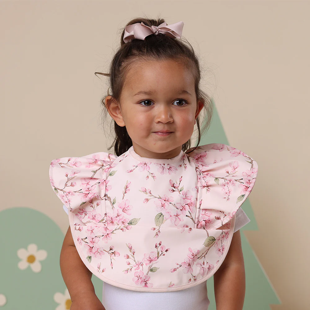 Cherry Blossom Frill Snuggle Bib - Image 5